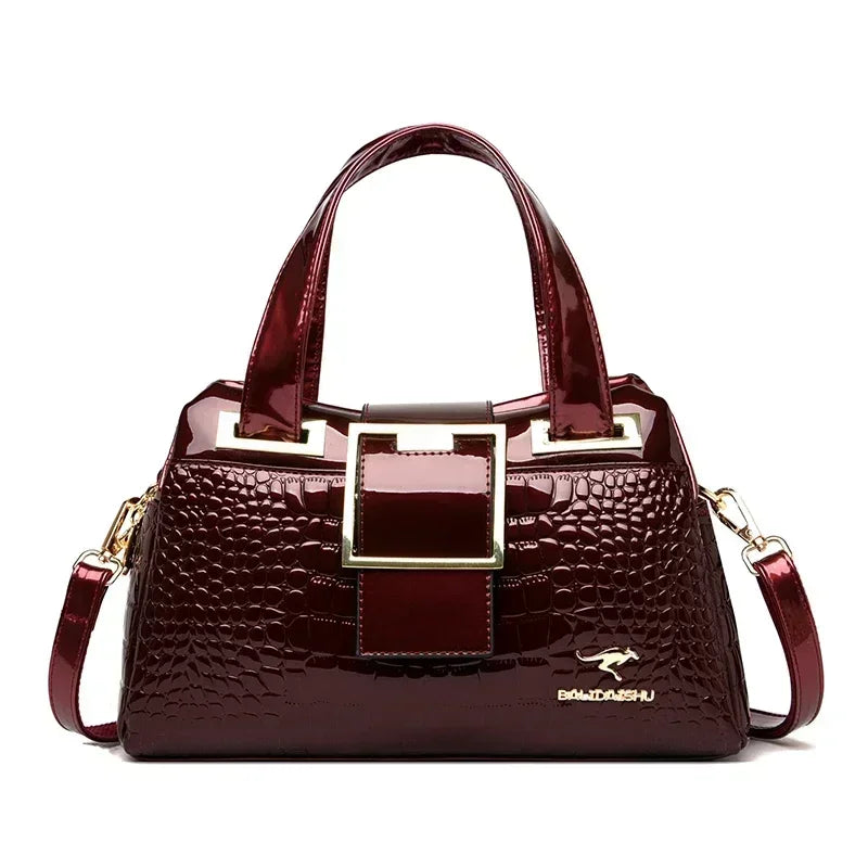 Luxury Women’s Leather Casual Tote Bag – High Quality Large Shoulder & Crossbody Handbag
