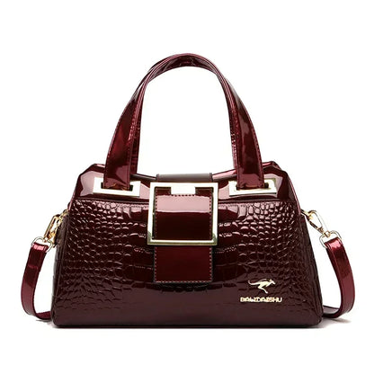 Luxury Women’s Leather Casual Tote Bag – High Quality Large Shoulder & Crossbody Handbag