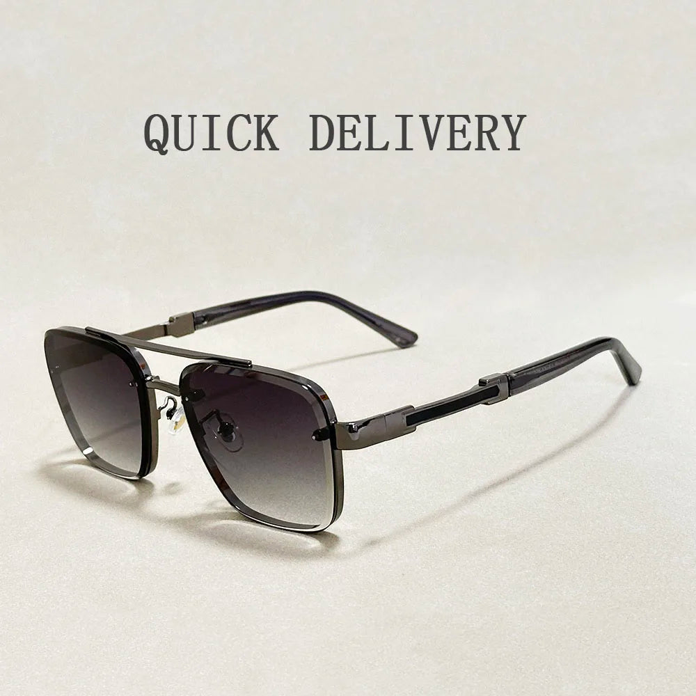 Luxury Square Sunglasses — Vintage Unisex Fashion Shades with UV Protection for Men & Women
