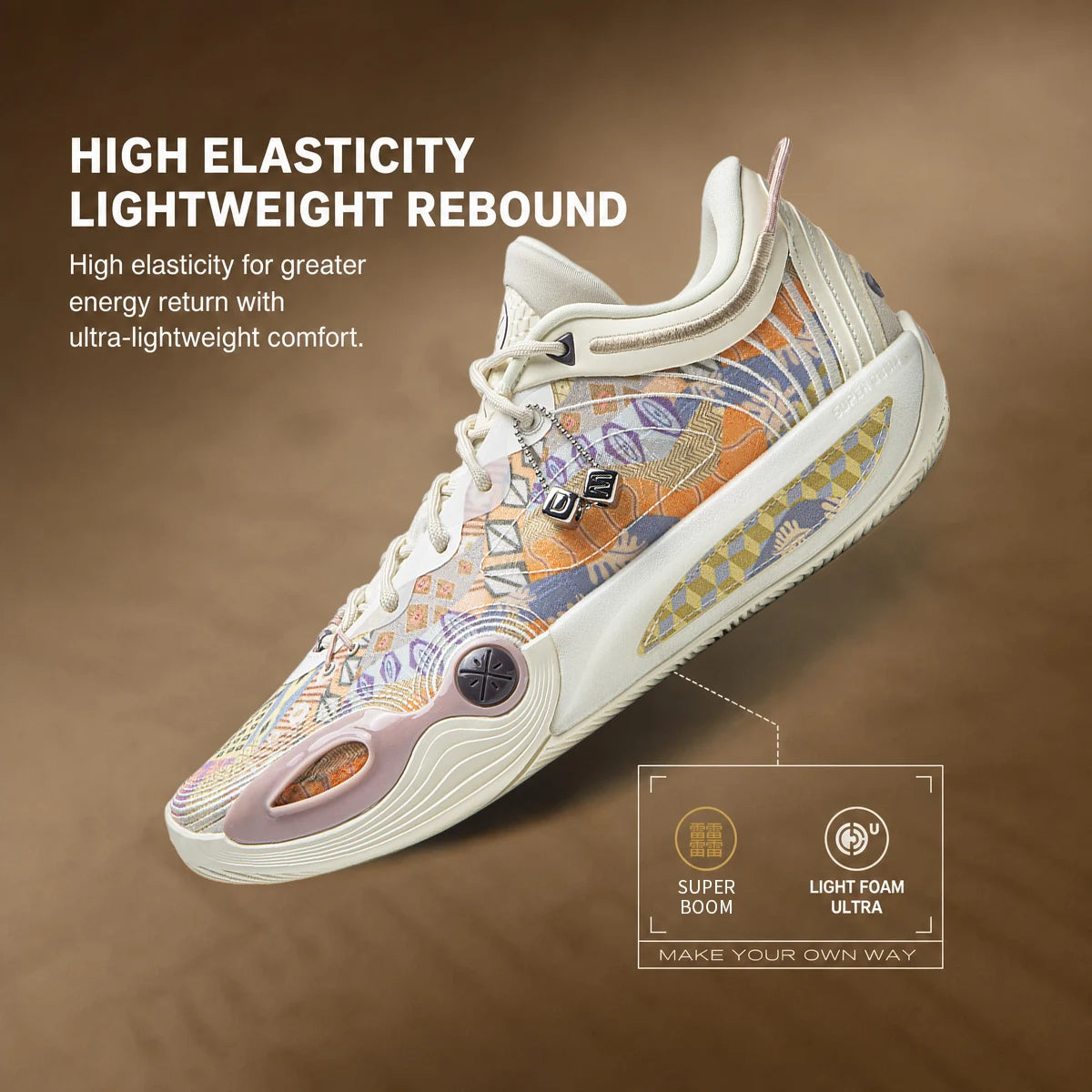 Li-Ning Wade All City 14 Encore Basketball Shoes - Professional Competition Sneakers with BOOM Cushioning & Stable Support