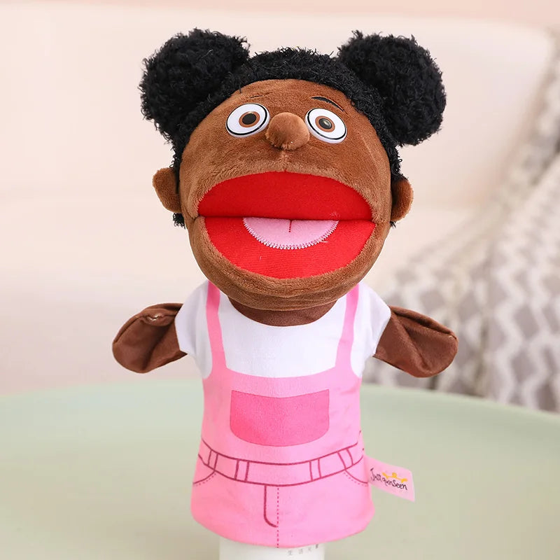 Kids Plush Hand Puppet Set - 28-33cm Role Play Toys for Bedtime Stories, Family Activities & Creative Learning