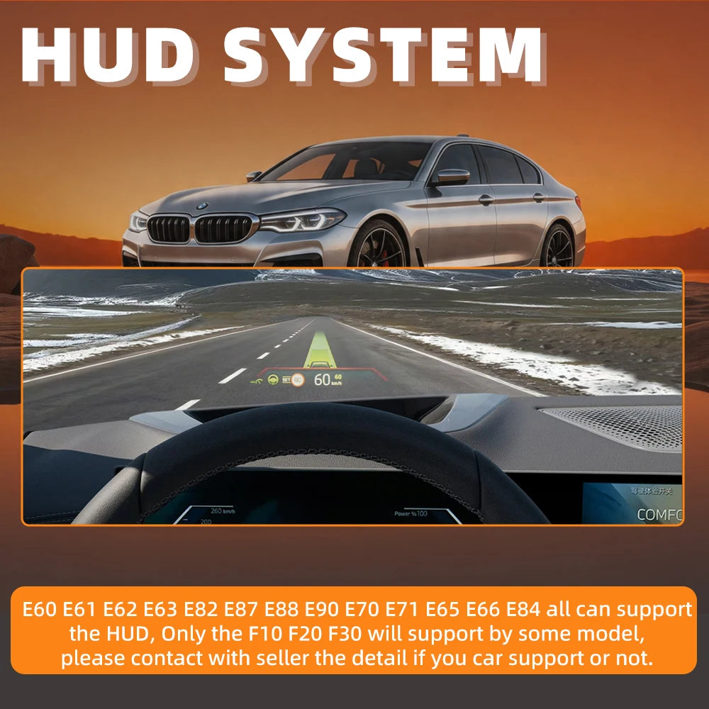 BMW Digital Gauge Cluster - Speedometer Dashboard Display for 5 6 7 Series X3 X4 X5 X6 F01 F07 F10 F15 F16 F18 F25 F26