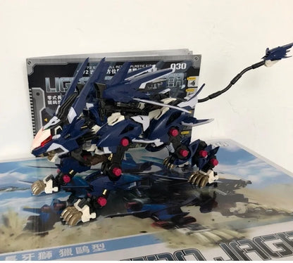 BT Building Blocks ZOIDS RZ-041 Liger ZERO Jager — 1:72 Scale Full Action Plastic Model Kit, Assemble Toy, Christmas Gift for Children