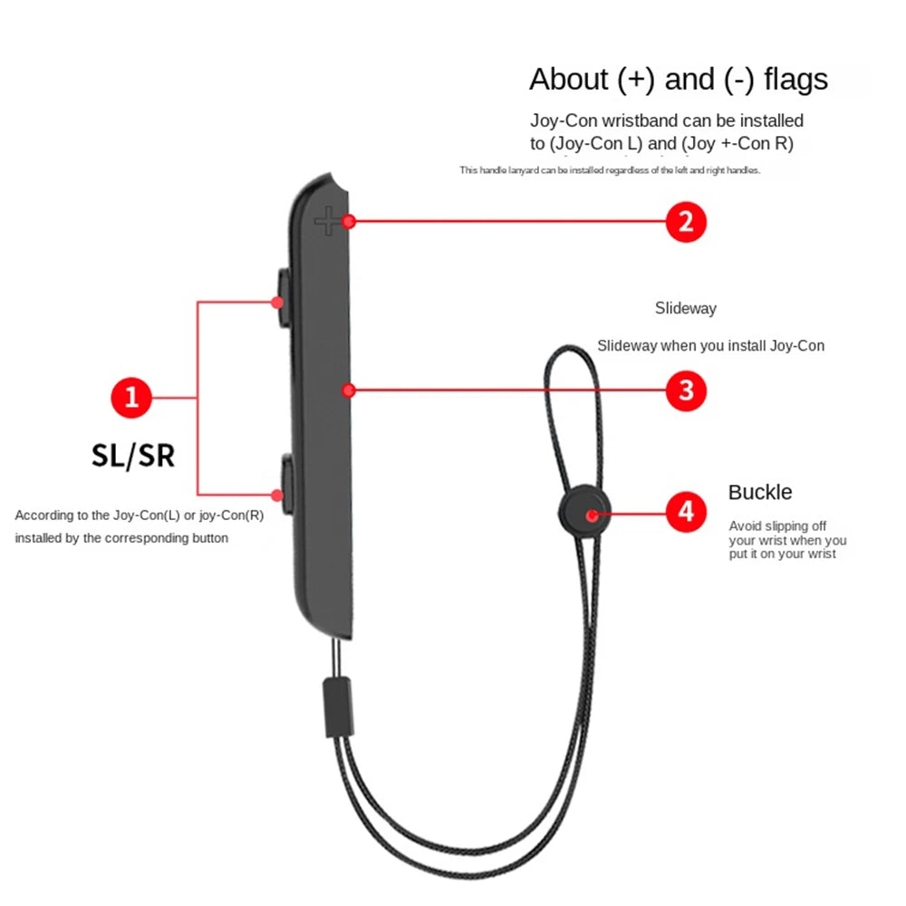 Nintendo Switch & OLED Joy-Con Wrist Strap – Gamepad Hand Rope Accessory for Video Games