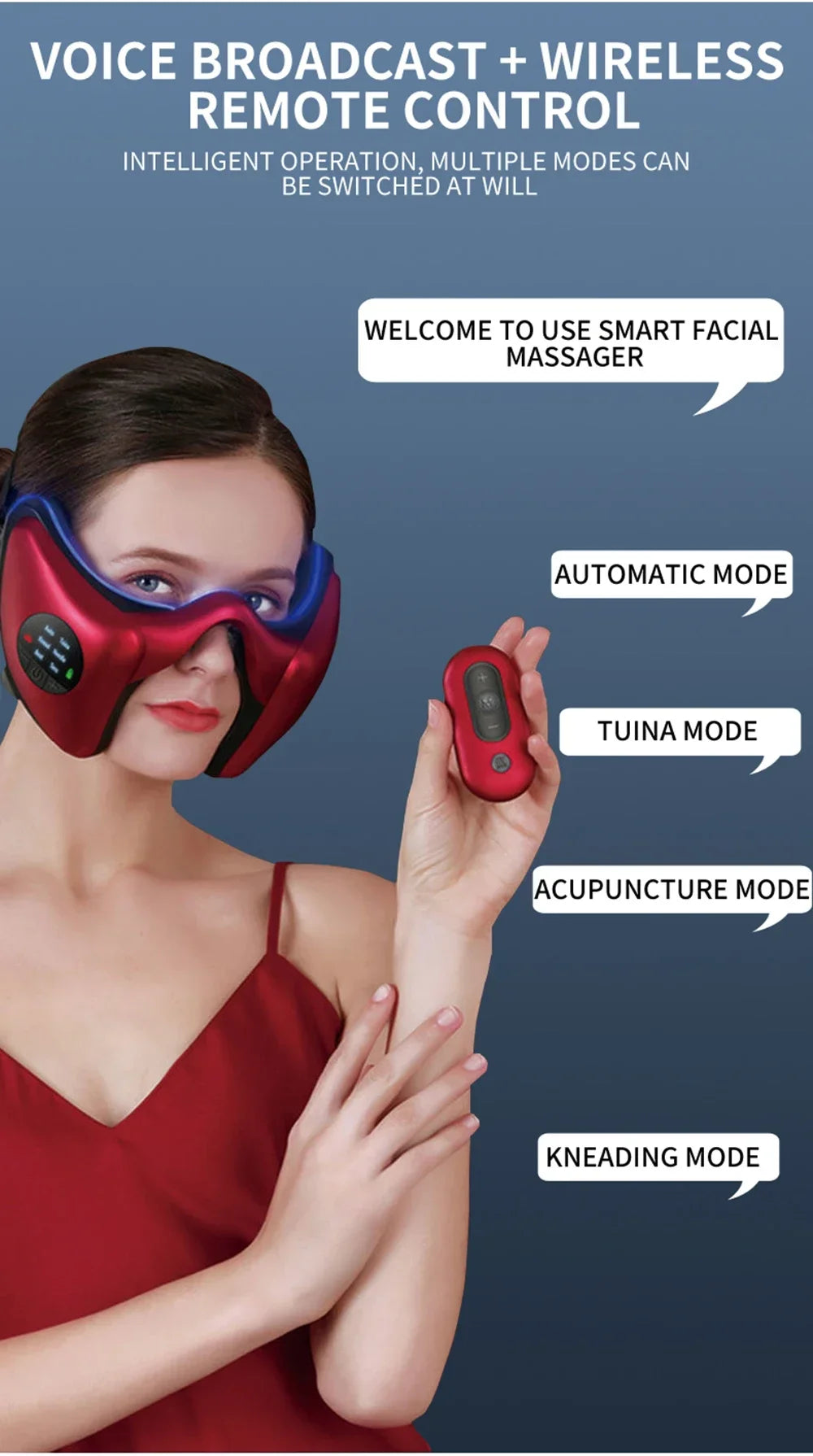 2024 Smart Facial Massager — V-Shaped Face Lifting & Firming Device, All-Round Body Shaping Anti-Aging Beauty Tool