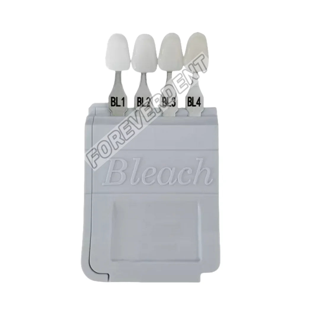 Dental A-D Bleached Shade Guide – 4/20 Colors Teeth Whitening Chart Based on Vita BL1/2/3/4