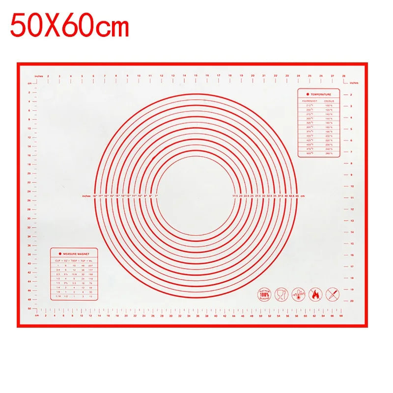UNTIOR Silicone Baking Mat – Non-Stick Kneading & Dough Mat for Pizza, Cake, and Cooking Bakeware