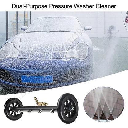 5000 PSI High-Pressure Car Washer – 16 Inch Electric Chassis Cleaning Water Broom with Dual Extension Rods for Vehicles & Motorcycles