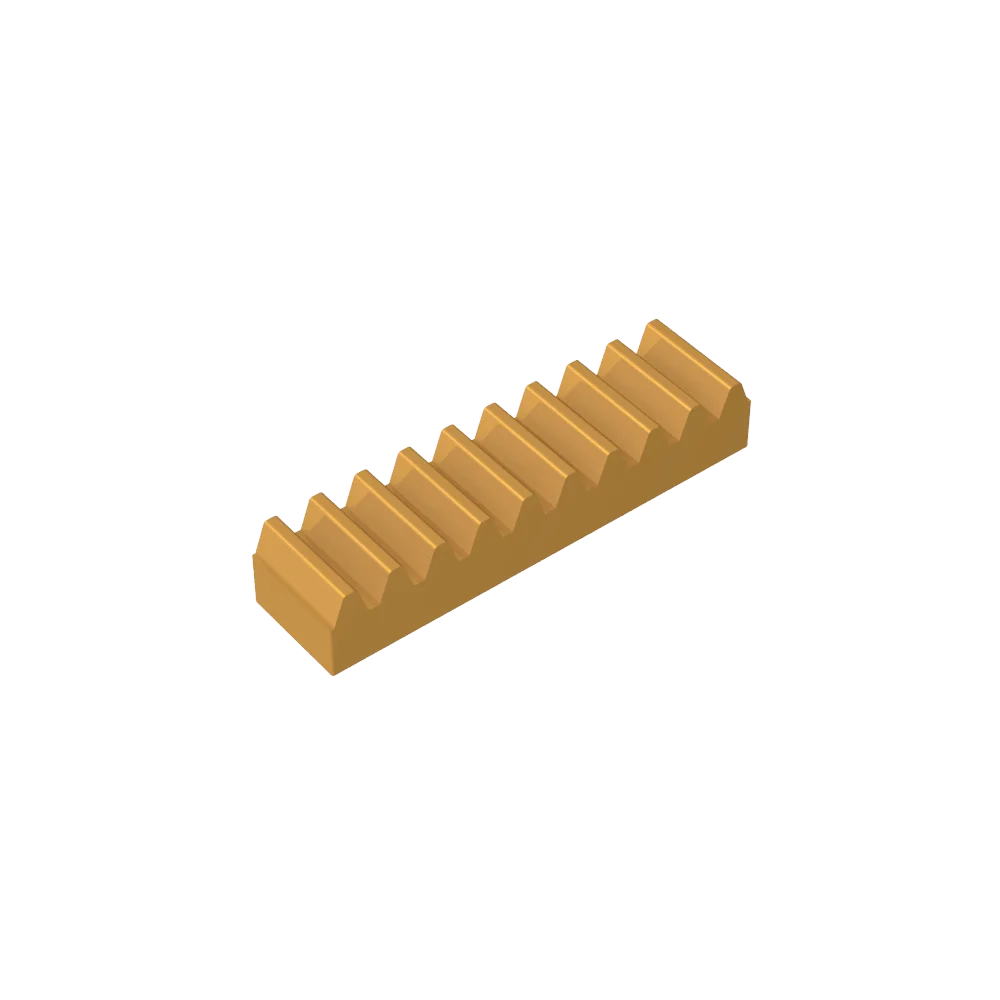 Gobricks GDS-1171 Gear Rack 1x4 — Compatible with LEGO 3743, Educational DIY Building Blocks for Kids