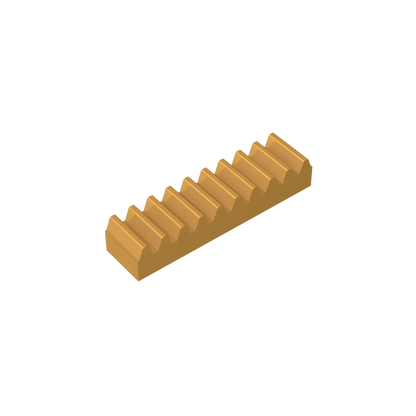 Gobricks GDS-1171 Gear Rack 1x4 — Compatible with LEGO 3743, Educational DIY Building Blocks for Kids