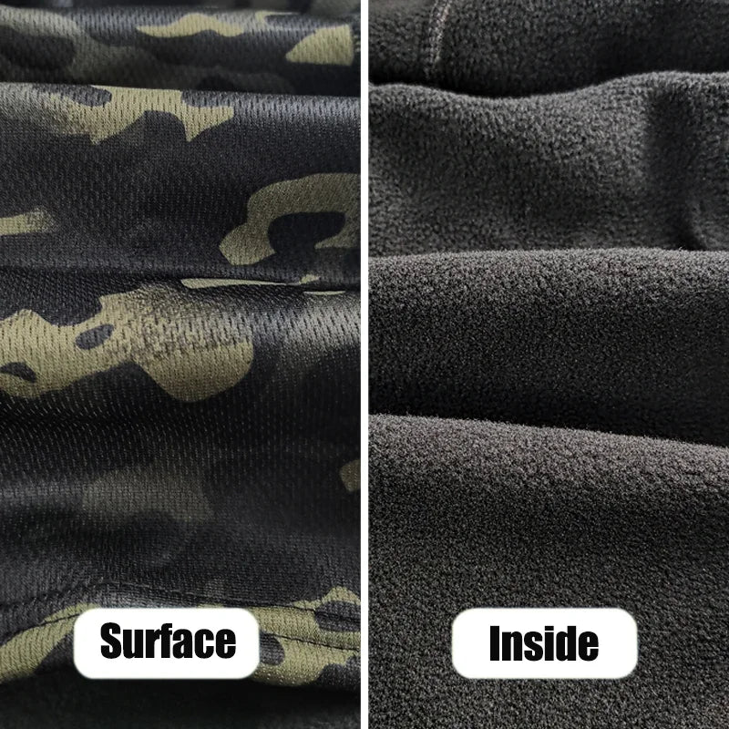 Winter Fleece Camouflage Balaclava – Warm Full Face Mask for Skiing, Cycling & Motorcycling, Cold-Proof Helmet Lining