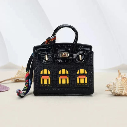 Mini Backpack Headphone Bag – Creative Hanging Case for AirPods 4/3/Pro2 & Galaxy Buds with Lanyard