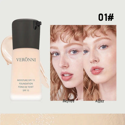 Matte Liquid Foundation – Full Coverage BB Cream with Oil Control, Waterproof & Long-Lasting Natural Face Base