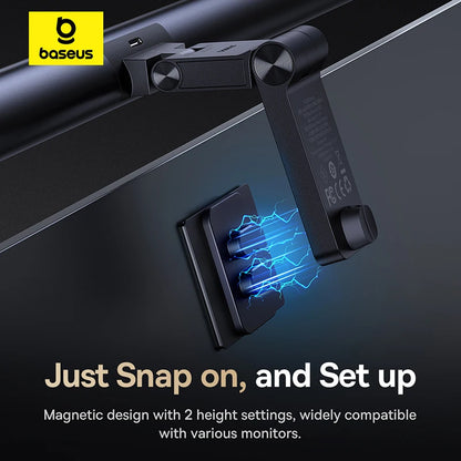 Baseus Magnetic USB Computer Screen Light – Hanging LED Desk Lamp for Monitor, Laptop, and Reading