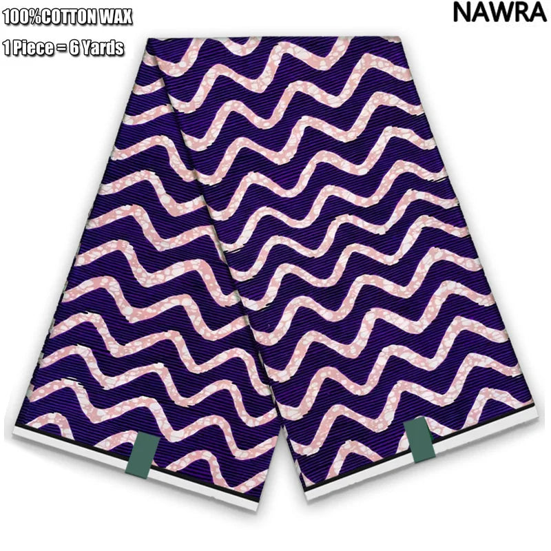 2026 African Real Wax Print Fabric - 100% Cotton Ghana Style Soft Ankara Pagne