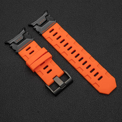 Soft Silicone Luxury Sport Strap for Samsung Galaxy Watch Ultra 47mm — No-Gap Curved End Band for Men