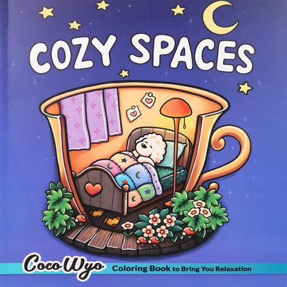 Coloring Books for Adults and Teens, Cute Puppies Cartoon Designs for Relaxation, Cozy Hygge Moment Coloring Fun