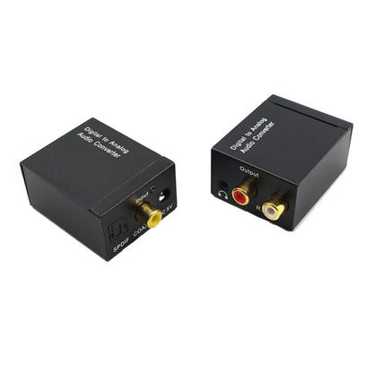 Digital to Analog Audio Converter — Coaxial & Optical Toslink to 3.5mm Jack for RCA SPDIF Stereo Amplifier