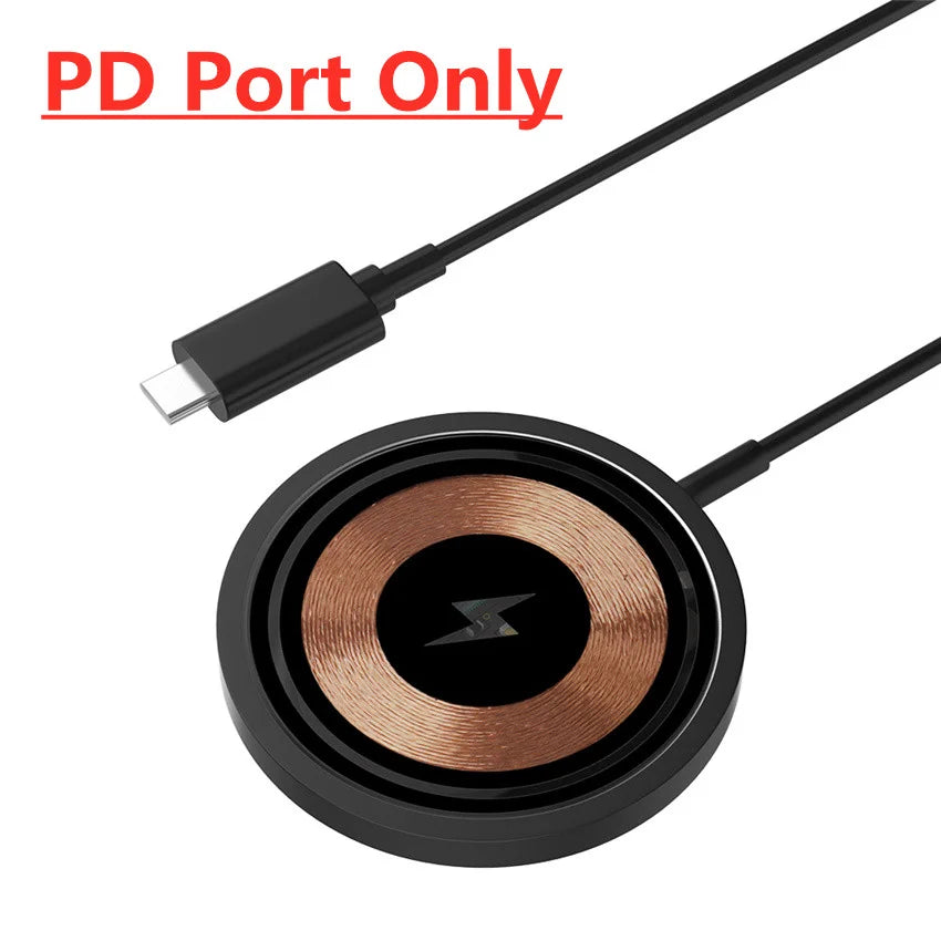 100W Magnetic Wireless Charger Pad — Fast PD Charging for iPhone 15/14/13 Pro Max, AirPods & MacSafe Portable Station