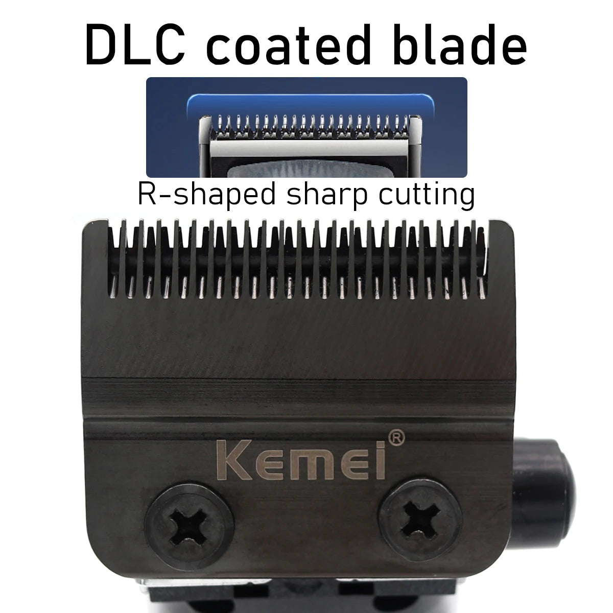 Kemei 2361 Professional Hair Clipper – 10000RPM Magnetic Motor, DLC Blade, Base Charger, Hair Trimmer for Men