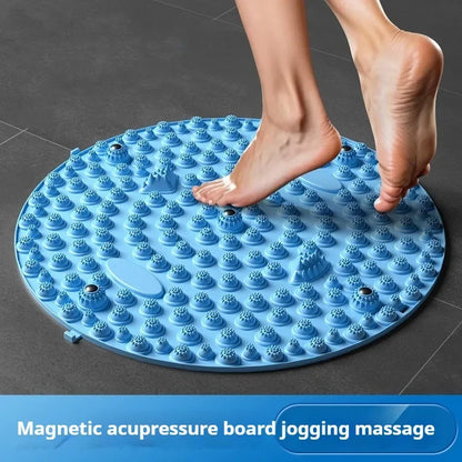 Foot Yoga Acupressure Massage Mat - Round Exercise Board for Muscle Relaxation and Fitness Training with Acupuncture Physiotherapy