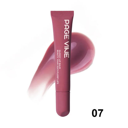 Moisturizing Lip Gloss Phone Case — Transparent Raspberry Jelly Lipstick Balm Hydrating Gloss