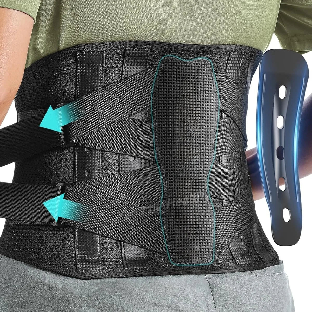 Men & Women Lumbar Support Belt – Lightweight Back Brace for Lower Back Pain, Sciatica, Herniated Disc, and Scoliosis Waist Support