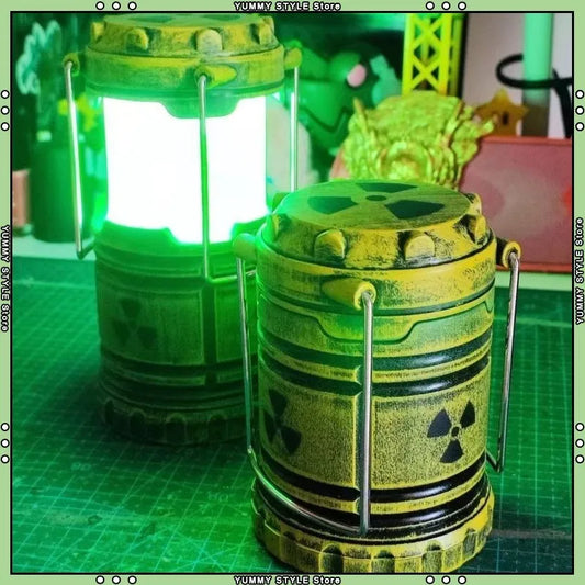 Mini Simulation Nuclear Reactor Lantern – Handheld Camping Light & Halloween Glow Night Lamp, Home Decor & Novelty Glow-in-the-Dark Ornament