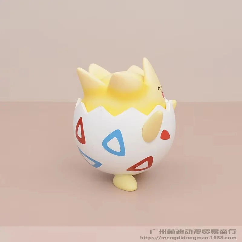 Mini Kawaii Togepi Anime Figure – Cute Pokémon Collectible Desktop Car Ornament, Surprise Gift Toy for Boys & Girls