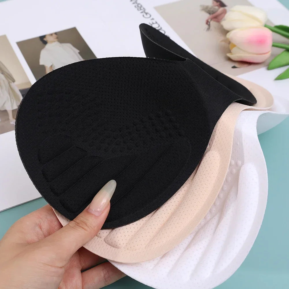Thick Invisible Removable Push-Up Bra Pads – Latex Swimwear Inserts for Women, Chest Foam Cups