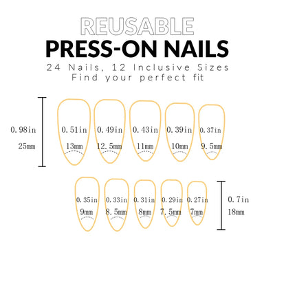 ARTAUG 24PCS Medium Stiletto Pink Press On Nails – Full Cover Fake Nails with Love Design, Handmade Nail Set