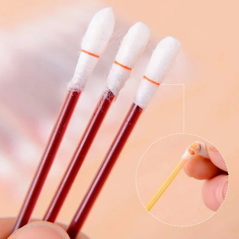 50-Piece Disposable Iodine Cotton Swabs - Individually Packaged First Aid Antiseptic Sticks for Travel, Hiking, and Emergency Kits