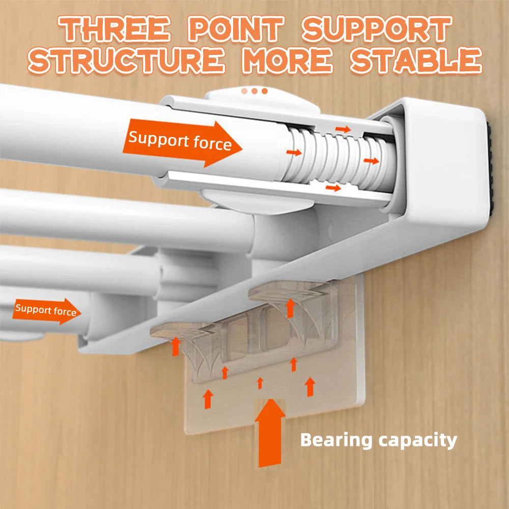 Adhesive Shelf Support Pegs - Closet Partition Bracket, Extended Cabinet Clips, Wall Hanger Sticker for Kitchen, 2/6/12pcs