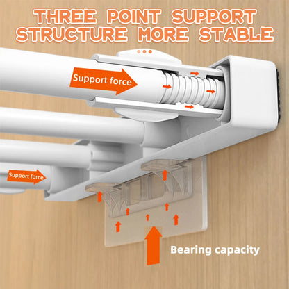 Adhesive Shelf Support Pegs - Closet Partition Bracket, Extended Cabinet Clips, Wall Hanger Sticker for Kitchen, 2/6/12pcs