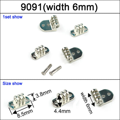 10 Sets Eyeglasses Hinge Replacement - Plastic Frames, Acetate Sunglasses, Wooden Glasses Repair Parts & Accessories