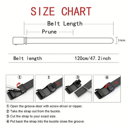 Metal Automatic Buckle Nylon Tactical Belt for Men – High-Quality Army Military Waist Canvas Strap