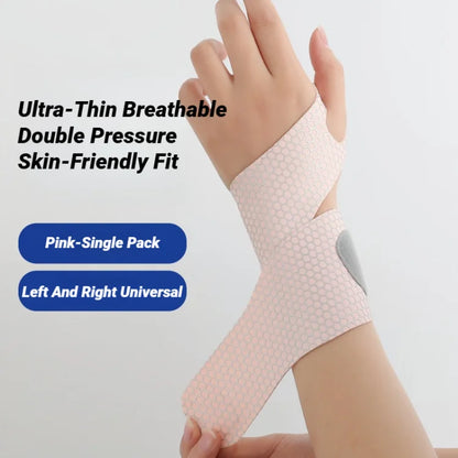 Adjustable Ultra-Thin Wrist Strap — Breathable Support for Sprains, Pain Relief, Gym Exercise, Arthritis & Carpal Tunnel