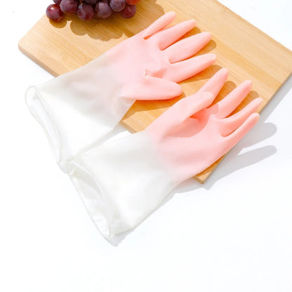 Waterproof Household Dishwashing Rubber Gloves – Thin Latex Cleaning Gloves for Washing Dishes & Clothes for Women