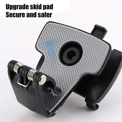 Car Dashboard Phone Holder – 360° Rotating Auto Grip Bracket, Foldable Rearview Mirror Navigation Mount