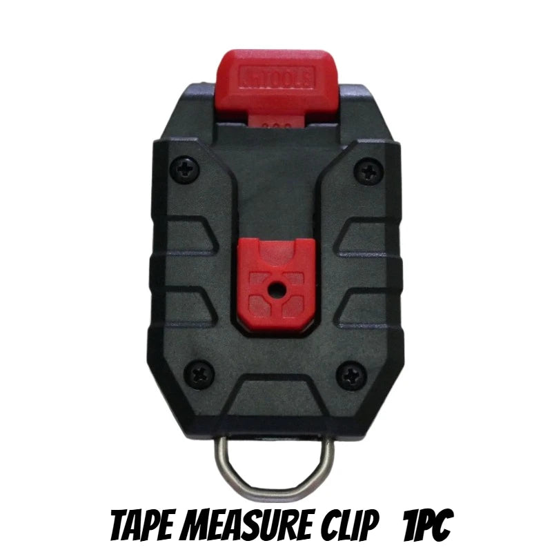 Universal Tape Measure Belt Clip – Quick-Hanging Holder for Tajima, Milwaukee & Digital Laser Measuring Tools, Durable Construction Tool Accessory