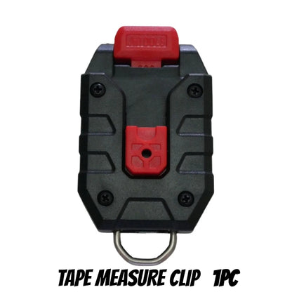 Universal Tape Measure Belt Clip – Quick-Hanging Holder for Tajima, Milwaukee & Digital Laser Measuring Tools, Durable Construction Tool Accessory