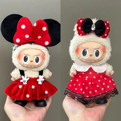 15-17CM Labubu Mini Doll Clothes – V1-V3 Cosplay Sports & Leisure Outfit Accessories, Gift Set