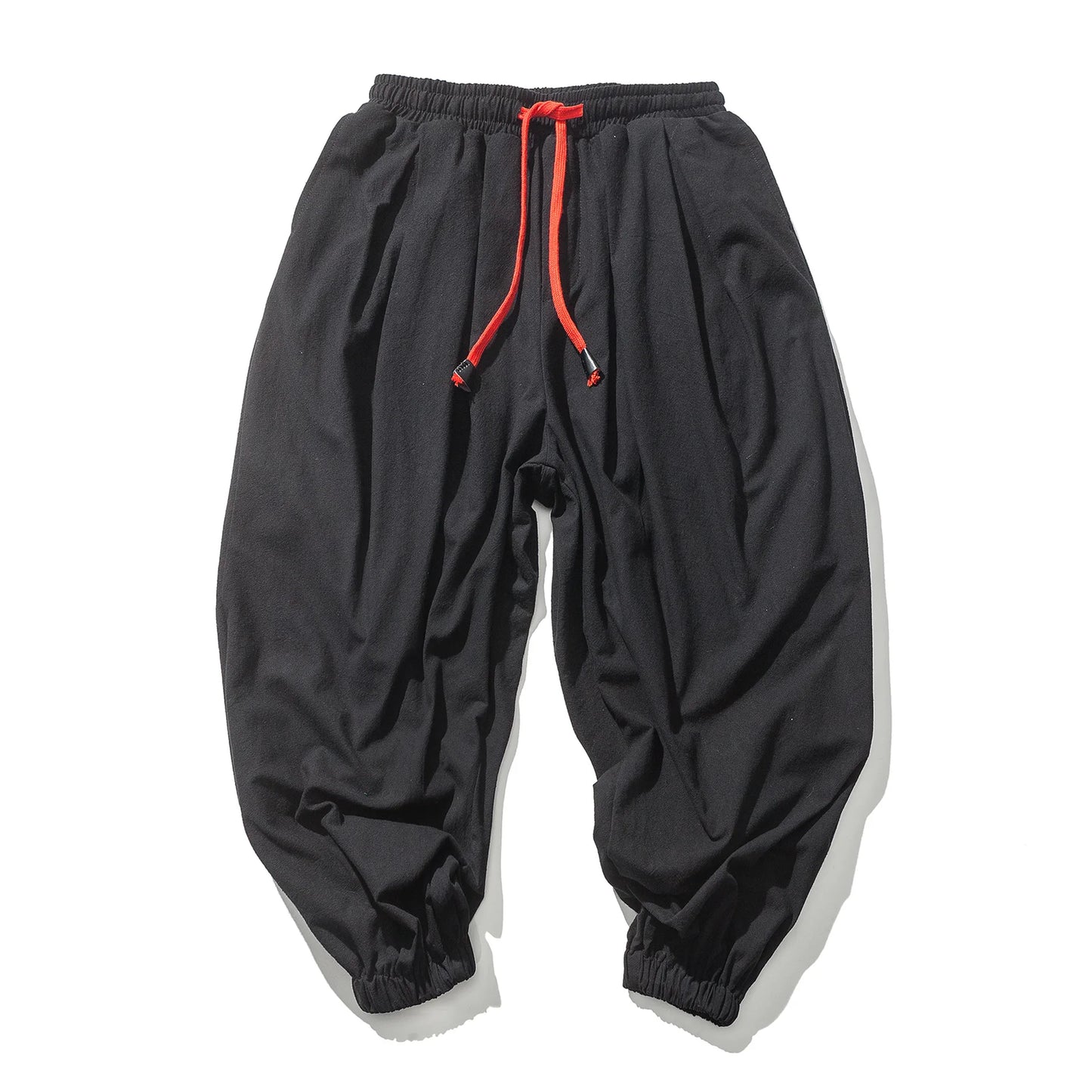 FGKKS New Oversize Men's Harem Pants: Autumn Chinese Linen Sweatpants - High-Quality Casual Trousers for Males