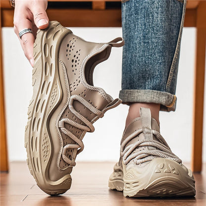 Men’s Casual Sport Sneakers - Breathable Thick Sole Shoes with Anti-Skid & Wear-Resistant Design