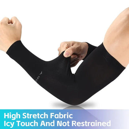 WEST BIKING Ice Silk Sports Arm Sleeves: Sun UV Protection for Cycling, Running, Gym - Cool Summer Arm Sleeves for Outdoor Travel & Fitness