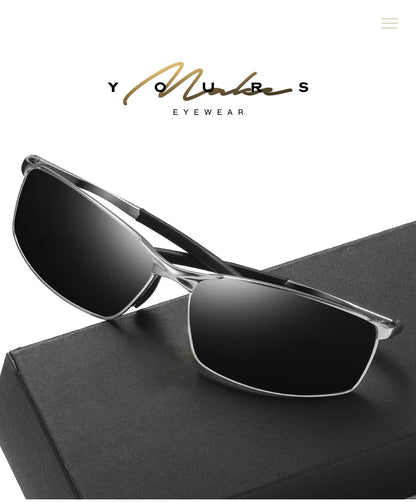 Aoron Polarized Sunglasses — Unisex Driving Mirror Sun Glasses with Metal Frame & UV400