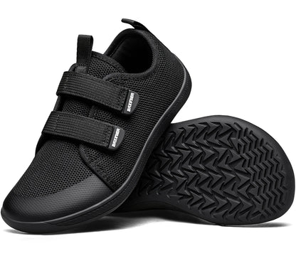 Kids Barefoot Sneakers – Breathable Wide Toe Knitted Mesh Shoes for Boys & Girls, Non-Slip Fashion Walking Cross Trainers