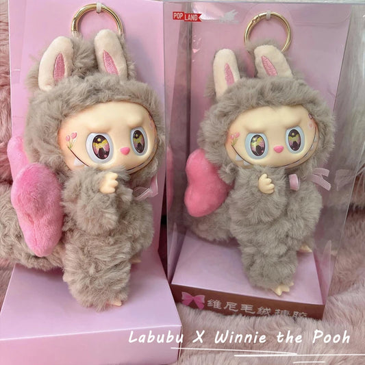 Limited Edition Labubu Winnie Angel Plush — Exclusive Blind Box Cute Backpack Pendant Toy Gift