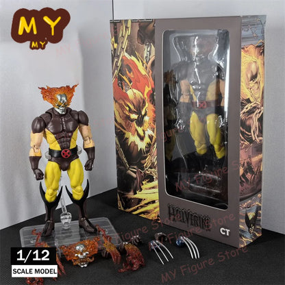 New Hellverine CT Toys Wolverine Figure – Brown Comic X-Men Mafex 138 SHF Anime Action Figurine, Ko Model Statue & Toy Gifts