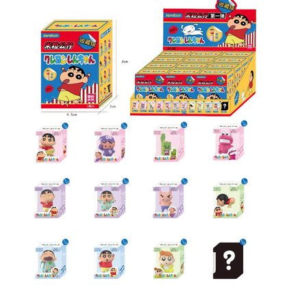 Crayon Shin-Chan Anime Blind Box Figures — Dinosaur Diary Baby Rice Grains Doll, Creative Collectible Toy for Kids & Gifts